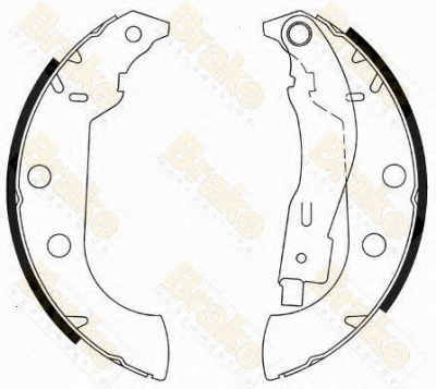 BRAKE ENGINEERING sh2540 -  Комплект тормозных колодок